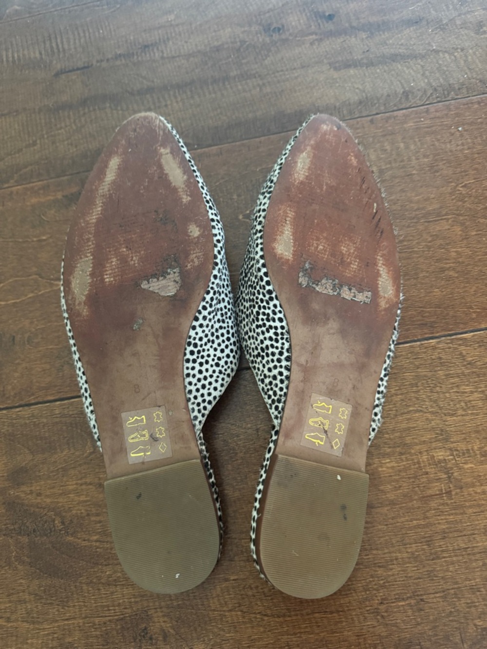 Madewell Women’s Slip-On Pointed Mules - cheetah hair - Picture 3 of 3